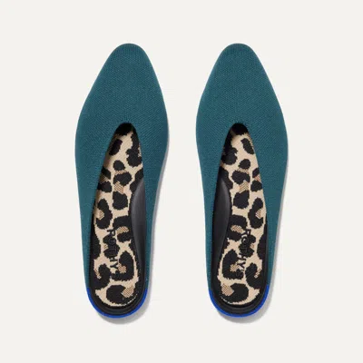 Rothys The Almond Demi In Green In Deep Emerald