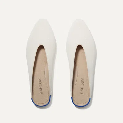 Rothys The Almond Demi In White/neutral In Vanilla Bean