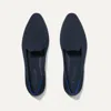 Rothys The Almond Loafer In Blue In Navy Twill