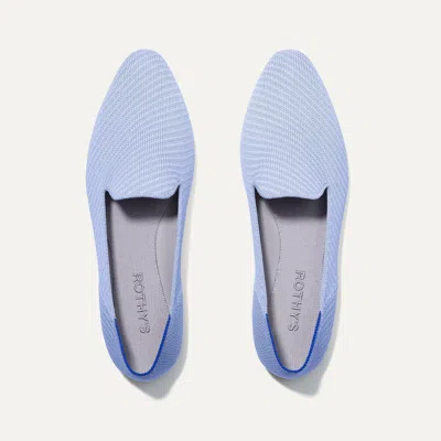Rothys The Almond Loafer In Blue In Robin Twill | ModeSens