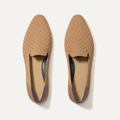 Rothys The Almond Loafer In Brown/neutral In Wren Basketweave