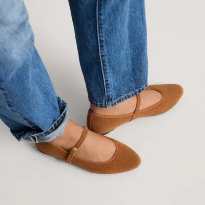 Rothys The Almond Mary Jane In Brown