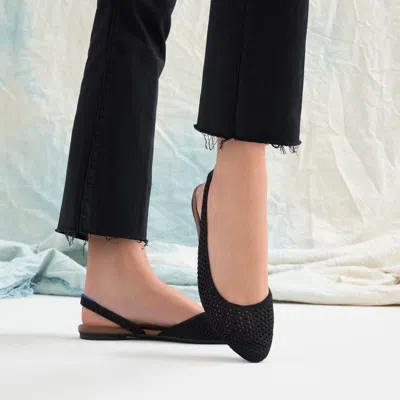 Rothys The Almond Slingback In Black