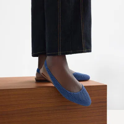 Rothys The Almond Slingback In Blue