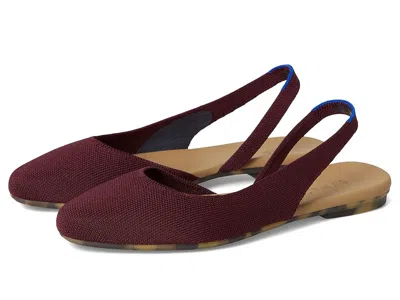 Rothys The Almond Slingback In Burgundy