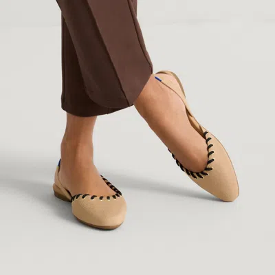 Rothys The Almond Slingback In Eyelet Frappe