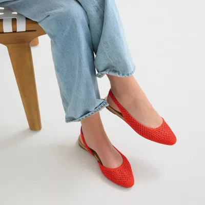 Rothys The Almond Slingback In Red