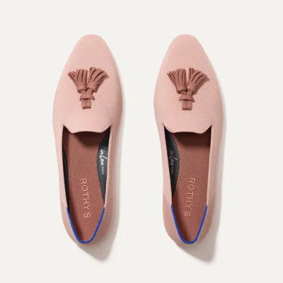 Rothys The Almond Tassel Loafer In Pink In Maple Pink