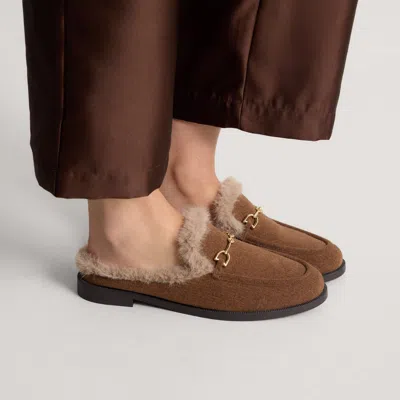 Rothys The Aprs Loafer Mule In Revelvet Cinnamon