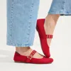 Rothys The Ballet Mary Jane In Red In Red