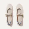 Rothys The Ballet Mary Jane In White/neutral In Conch