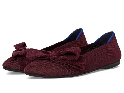 Rothys The Bow Point Ii In Burgundy