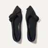 Rothys The Bow Point Ii In Black/neutral In Siren