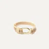 Rothys The Bracelet In Brown/metallic In Gold Dust