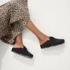 Rothys The Braid Clog In Black/neutral In Black