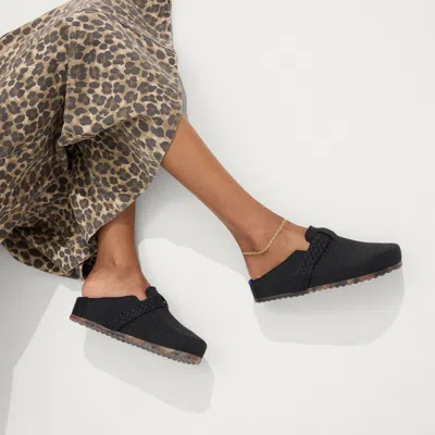 Rothys The Braid Clog In Black/neutral