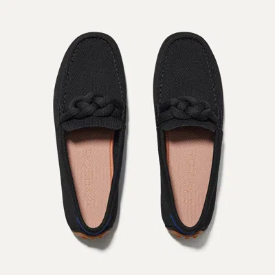 Rothys The Braid Driver In Black/neutral
