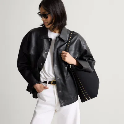 Rothys The Bucket Bag In Revelvet Black