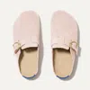 Rothys The Buckle Clog In Pink In Ballerina Boucl
