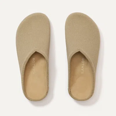 Rothys The Casual Clog In Brown/neutral In Dune