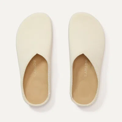Rothys The Casual Clog In White/neutral In Jasmine