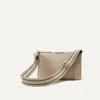 Rothys The Casual Crossbody In Brown/neutral In Parchment