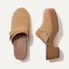 Rothys The Classic Clog In Brown/neutral In Butternut