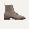 Rothys The Cozy Laced Lug Boot In Brown/neutral In Sparrow