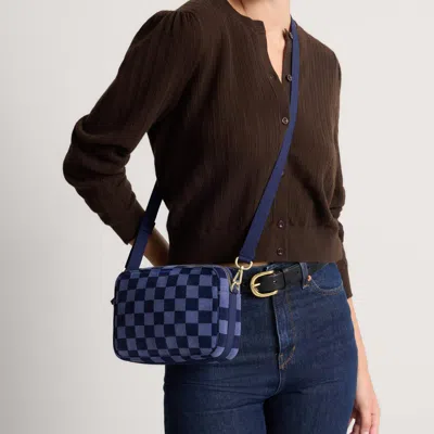 Rothys The Crossbody Camera Bag In Revelvet Blue Ink