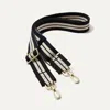 Rothys The Crossbody Strap In Black In Black And White Stripe