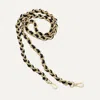 Rothys The Crossbody Strap In Black/neutral In Black Chain