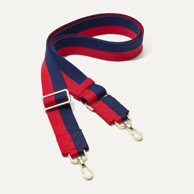 Rothys The Crossbody Strap In Blue/red In Navy And Red
