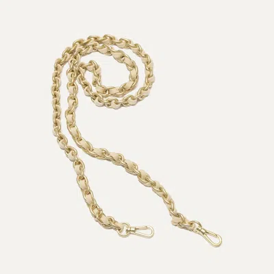 Rothys The Crossbody Strap In White/neutral In Powder Chain