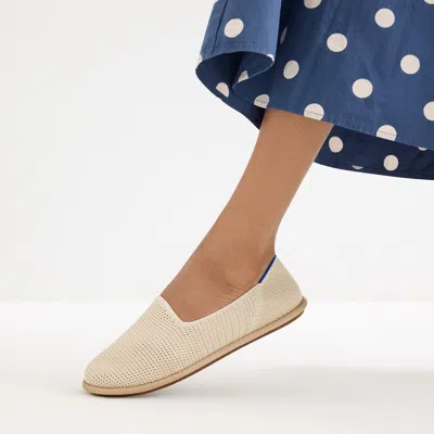 Rothys The Cruiser Loafer In White Raffia-knit