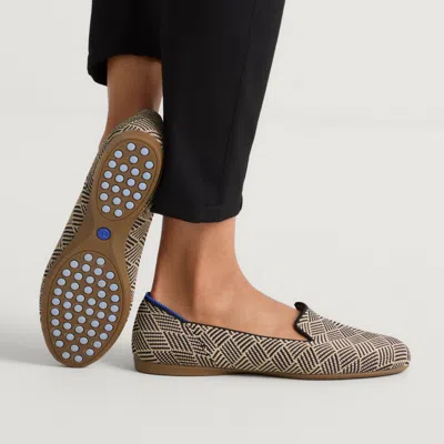 Rothys The Daily Loafer In Black Zig Zag