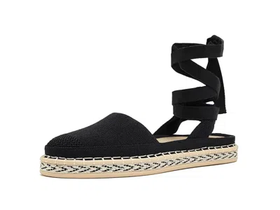 Rothys The D'orsay Espadrille Women's Flat Shoes Black: 7 M In Multi