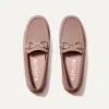 Rothys The Double Bit Driver In Pink In Rose Micro Check