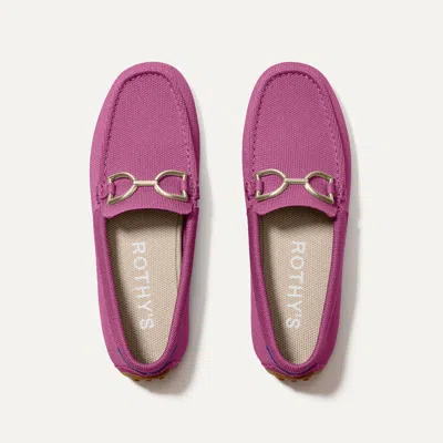 Rothys The Double Bit Driver In Pink In Taffy Pink