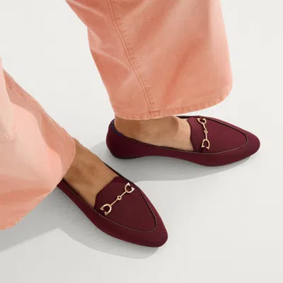 Rothys The Double Bit Loafer In Red In Burgundy