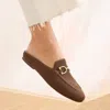 Rothys The Double Bit Loafer Mule In Animal Print