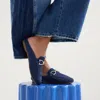Rothys The Double Bit Loafer Mules In Blue