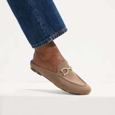 Rothys The Double Bit Loafer Mule In Brown/neutral