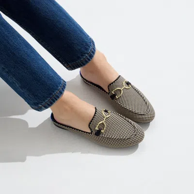 Rothys The Double Bit Loafer Mule In Brown/neutral