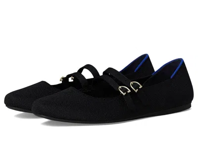 Rothys The Double Buckle Mary Jane In Black