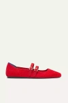 Rothys The Double Buckle Mary Jane Flats In Red