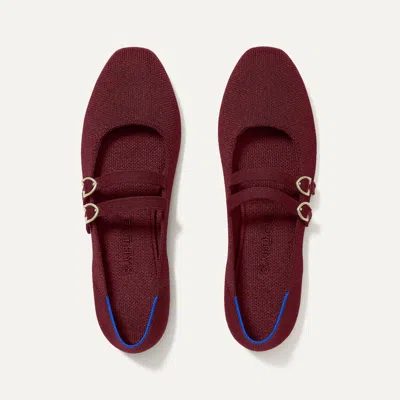 ROTHYS THE DOUBLE BUCKLE MARY JANE IN RED