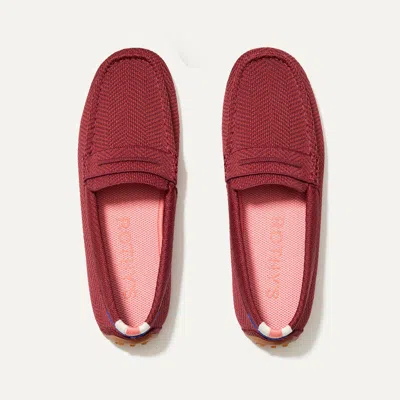 Rothys The Driver In Red In Merlot Herringbone