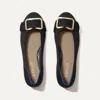 Rothys The Emblem Ballet Flat In Black/neutral In Black