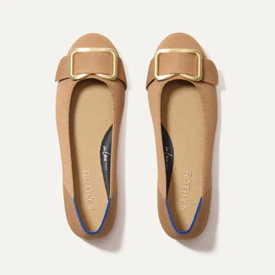 Rothys The Emblem Ballet Flat In Brown/neutral In Wren