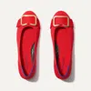 Rothys The Emblem Ballet Flat In Red In Cardinal